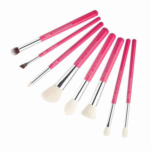 Jessup 5.6'' 6.9'' Mini Makeup Brush Set For Makeup Beginners