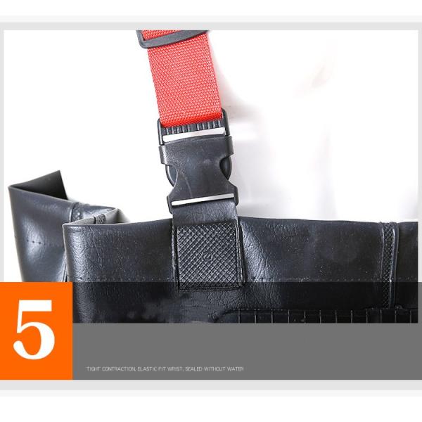 Drop Shipping Chest Wader High Waist Wading Pants 3-Ply Breathable Fishing Wader with Durable Stocking Boots