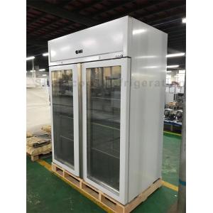Monoblock R404a Stainless Steel Upright Freezer Defrosting Glass Door