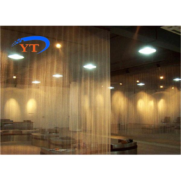 Fashionable Metal Coil Drapery 1.6mm Hanging Metal Mesh Curtains Dividers