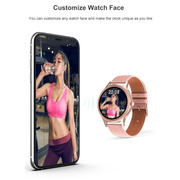 DT66 Smart Watch Women 1.09-Inch Full Heart Rate ECG Smartwatch 2020 Fitness Tracker Sport Watch Waterproof For IOS Xia