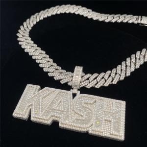 China Pass Diamond Tester Moissanite Cuban Chain 20mm Wide Gold Chain Bracelet Womens on sale