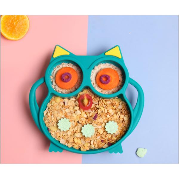 Silicone Suction Plate Set Food Feeding Bpa Free For Infants Toddlers