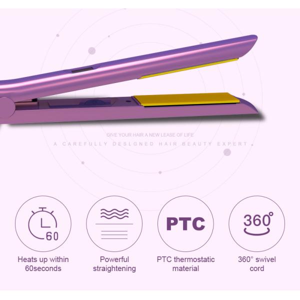 MCH heater 2 In 1 Hair Straightener Curling Iron With 3D Floating Plates