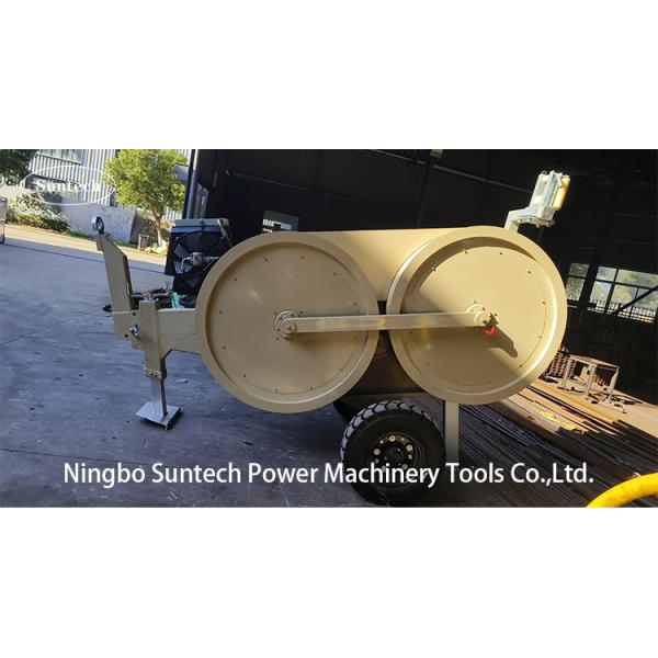 Double Drum Compact 15HP Electrical Cable Pulling Tractor Winch