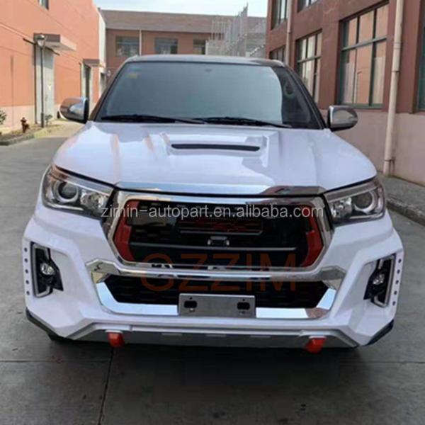 toyota car front facelift kit car upgrade kit for hilux vigo to hilux rocco 2016 2017 2018