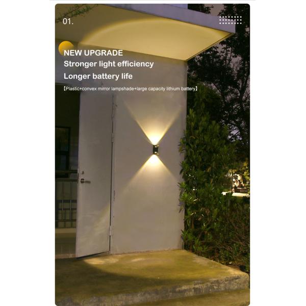 IP65 Waterproof Solar Energy Save Lamp Outdoor Wall Sensor