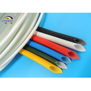 Cheap 6.0mm Silicone Fiberglass Sleeving , Wiring Harness Proetction fibreglass sleeve wholesale