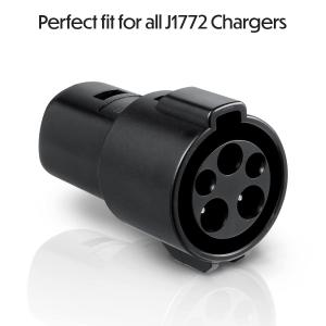 Cheap 60A Electric Vehicle Supercharger Adaptor AC Connector Type1 To Tesla EV Car Adapter J1772 To TPC wholesale