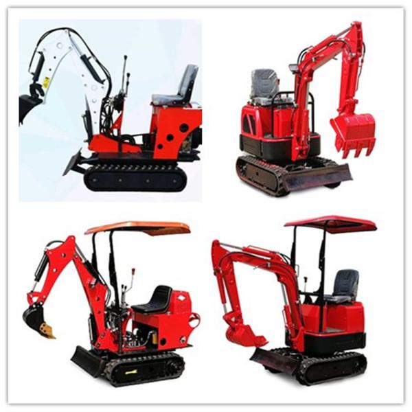 0.8T Small Digger 1 Ton Mini Excavator Machine With Rubber Track