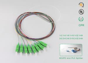 Cheap 1x8 mini type PLC splitter with SC APC connector Optical Fiber Splitter Networking Wavelength 1260-1650nm wholesale