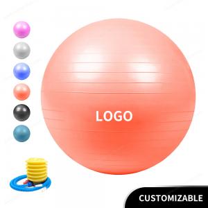 China PVC Balance Exercise Ball 55cm 65cm 75cm With Resistance Bands on sale