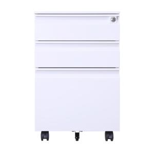 China Three Drawers Cold Rolled Mobile Pedestal Filing Cabinets on sale