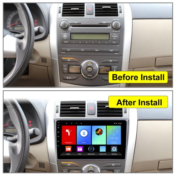 Capacitive Screen Phonelink Android Car Stereo Radio Player For Toyota Corolla 2007-2013