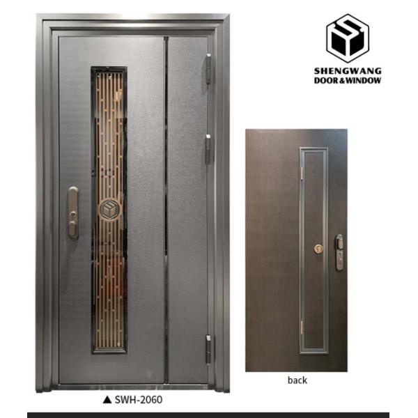 PVC HPL Finish Indoor Aluminium Doors OEM ODM Sound Proof Doors For Home