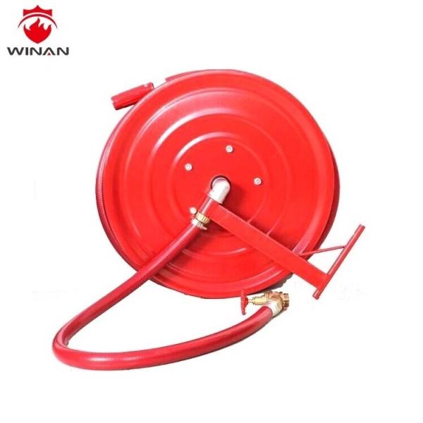 Red Canvas Fire Water Hose Reel With Storz Coupling 32mm Outside Dia.