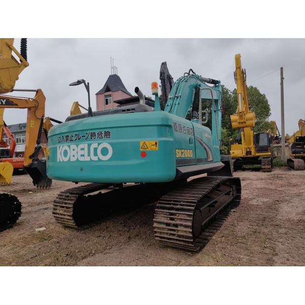 0.93m3 Bucket Kobelco Excavator Sk200 Used Second Hand Crawler Excavator 20000kg