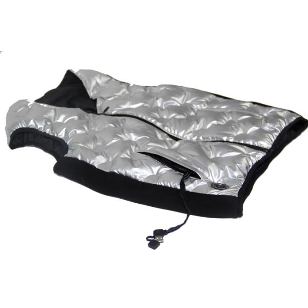 Winter Fashion Silver Love Embossed Electric Vest Heated Jacket Rechargeable Graphene