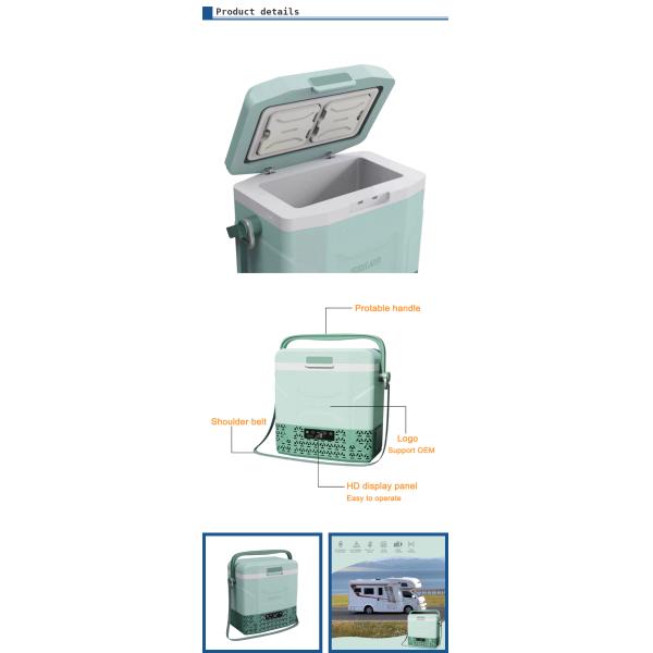 Shoulder Belt Mini Freezer DC 12v Portable Car Fridges Cooler Compressor Camping Fridge Freezer