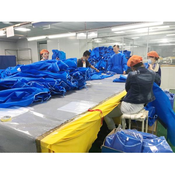 Elastic Cuff Disposable Isolation Gowns With Ties Level 1 CE Certified Comfortable