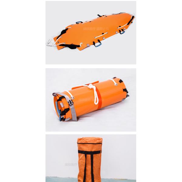 Multifunctional Folding Rescue Stretcher Orange Collapsible Ambulance Stretcher