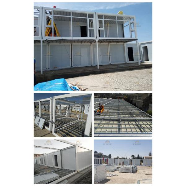 Flat Pack Prefab Modular Office Container Houses With Glass Wall