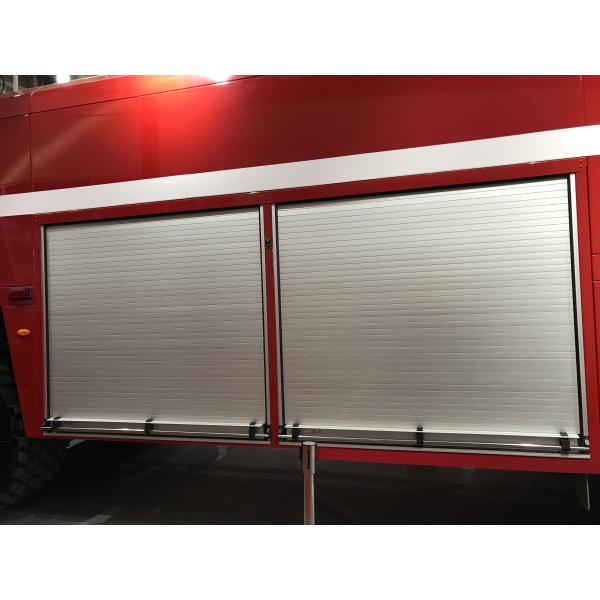 Comercial OEM Service Fire Fighting Truck Manual Rolling Sliding Aluminum Alloy Profile Auto Roll up Metal Garage Door