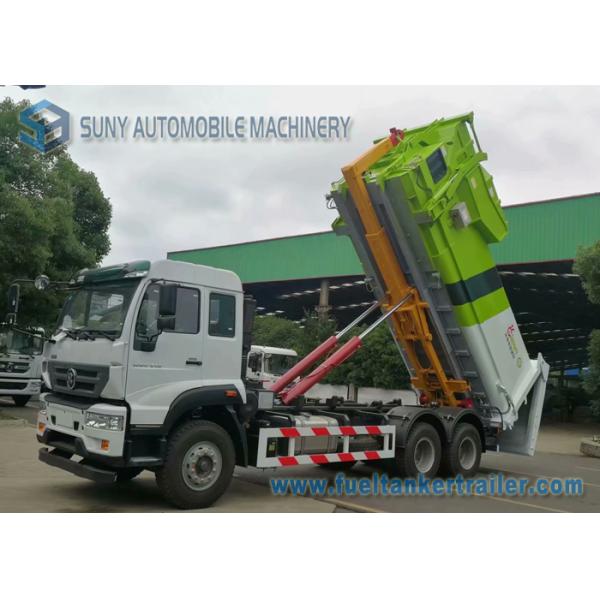 Diesel Hooklift Rubbish Compactor Truck 4x2 Drive Refuse Truck For Industrial Enterprises And Residential Area