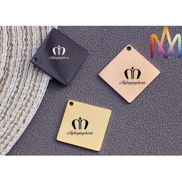 Multifunction Blank Stamping Tag Square Pendant