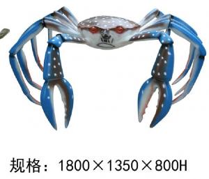 Cheap Blue Crab Animal Fiberglass Marine life Sculpture Customized wholesale