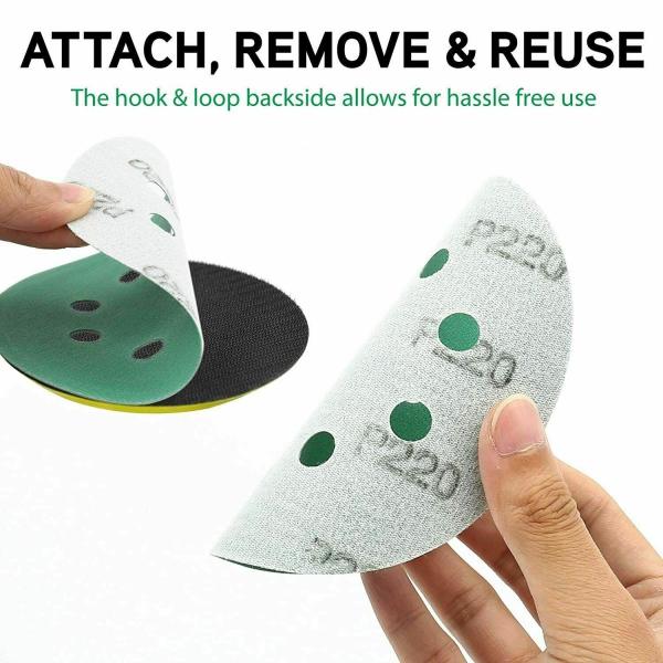 Wet Ceramic Film substrate Sanding Disc Sandpaper 6inch 150mm car repairing