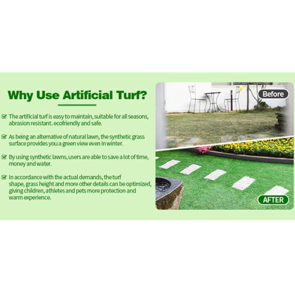SBR Glue Realistic Artificial Grass Turf For Kindergarten Playground