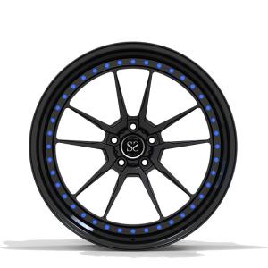Cheap Audi Satin Black Alloy Wheels Aluminum Passenger Car Wheel Rims wholesale