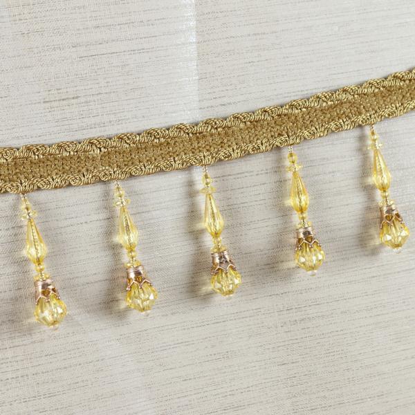 Handmade fashionable chain beads lace tassels fringes for curtain/sofa/pillow decoration