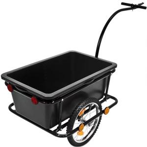 Cheap Black Folding Hand Trolley Durable Bicycle Bike Cargo Luggage Trailer wholesale