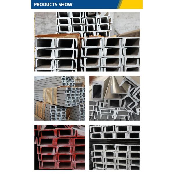 316 304 Stainless 201 C U Channel Trim For Construction H 50mm