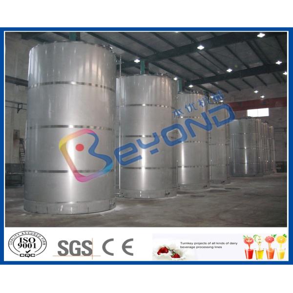 Large Outdoor Stainless Steel Storage Tanks / SUS304 SUS316 Stainless Steel Dairy Equipment