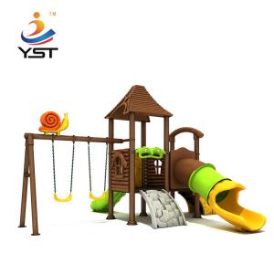 Cheap Plastic Film Combined Kids Playground Slide Outdoor Playground Equipment wholesale
