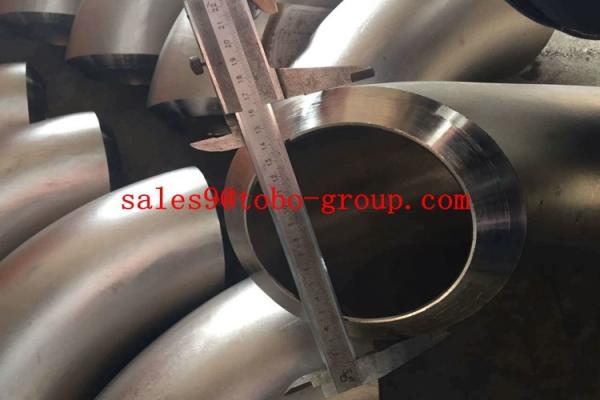 Quality ASTM A815 1 1/2" 45 Degree Duplex Stainless Steel Pipe , UNS S32760 LR Seamless Elbow for sale
