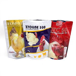 Cheap Chicken Feed Plastic Pouches Packaging Eco Friendly Bopp Laminated Zipper Woven Bag wholesale