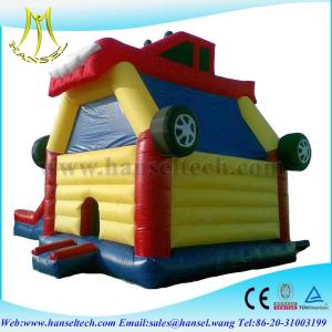 Cheap Hansel popular car kids jumping castle for entertainment wholesale