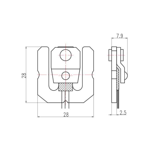 Alloy Steel Miniature Load Cell , Weight Scale Sensor SL-08 Half Bridge