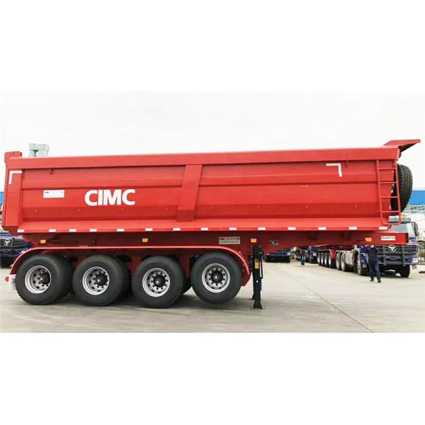 3/4 Axle Tri Axle 60/80 Ton End Dump Tipper Truck Tractor Trailer for Sale Price