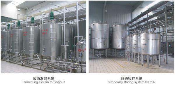 Quality Customized Dimension Milk Processing Line With Short Storage System for sale