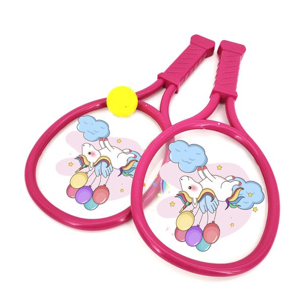 Promotional Plastic Toys Set Cartoon Racket For Parent Child Outdoor Activities