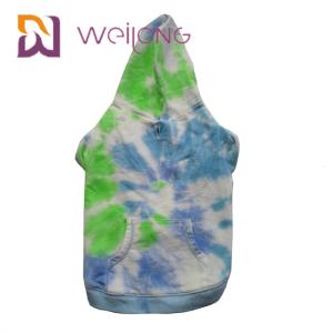 Cotton French Terry Tie - Dye Pet Hoodie House Dog Hoodies