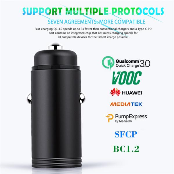 PD CAR CHARGER 3.4A FAST USB CAR CHARGER