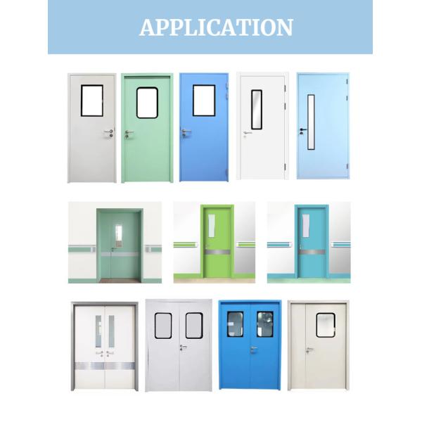 Custom Air Tight Swing Door Mediacl Steel Clean Door with Viewing Window