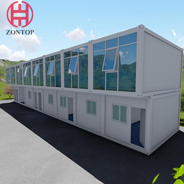 Zontop china factory detachable mobile prefab modular 20 ft 40ft shipping container houses homes