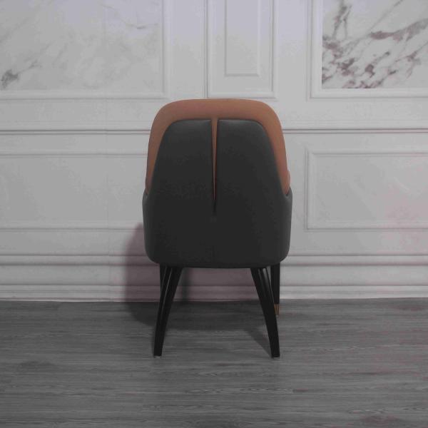 Thick Soft Velvet Fabric Dining Chair SUS201 With Elastic Sponge